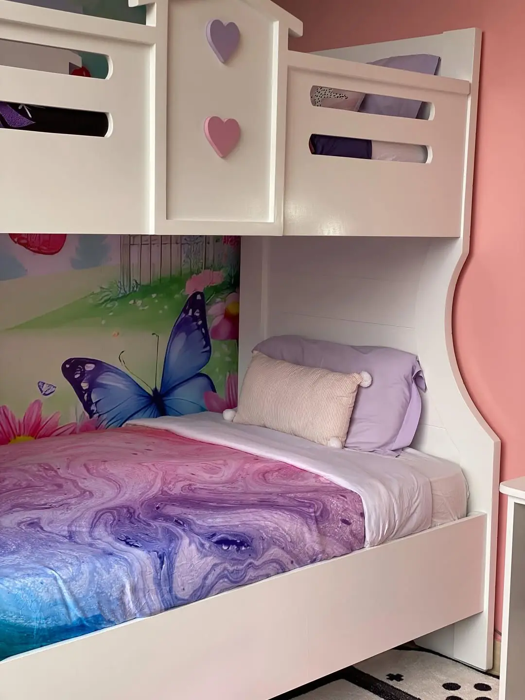 سرير دورين بنات بتصميم بيت وقلوب — الكويت